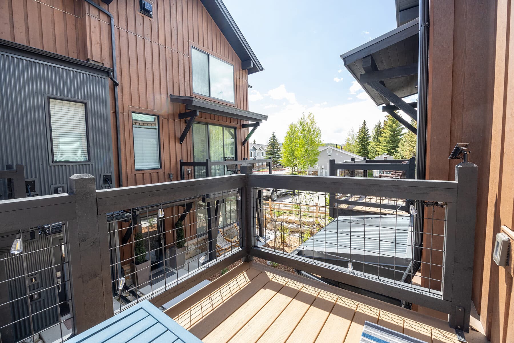 Private balcony with mountain views